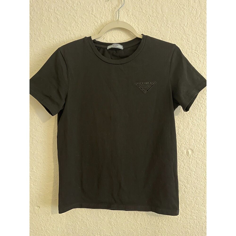 Black Cotton T-Shirt Small | Minimalist Unisex Tee | Soft Basic Everyday Top - Picture 2 of 5